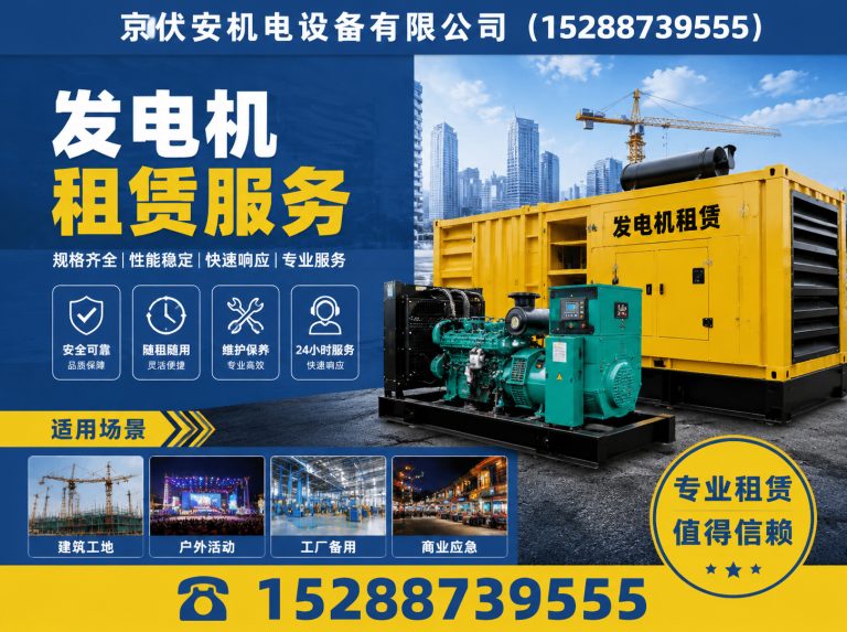 安顺柴油发电机组出租展示图